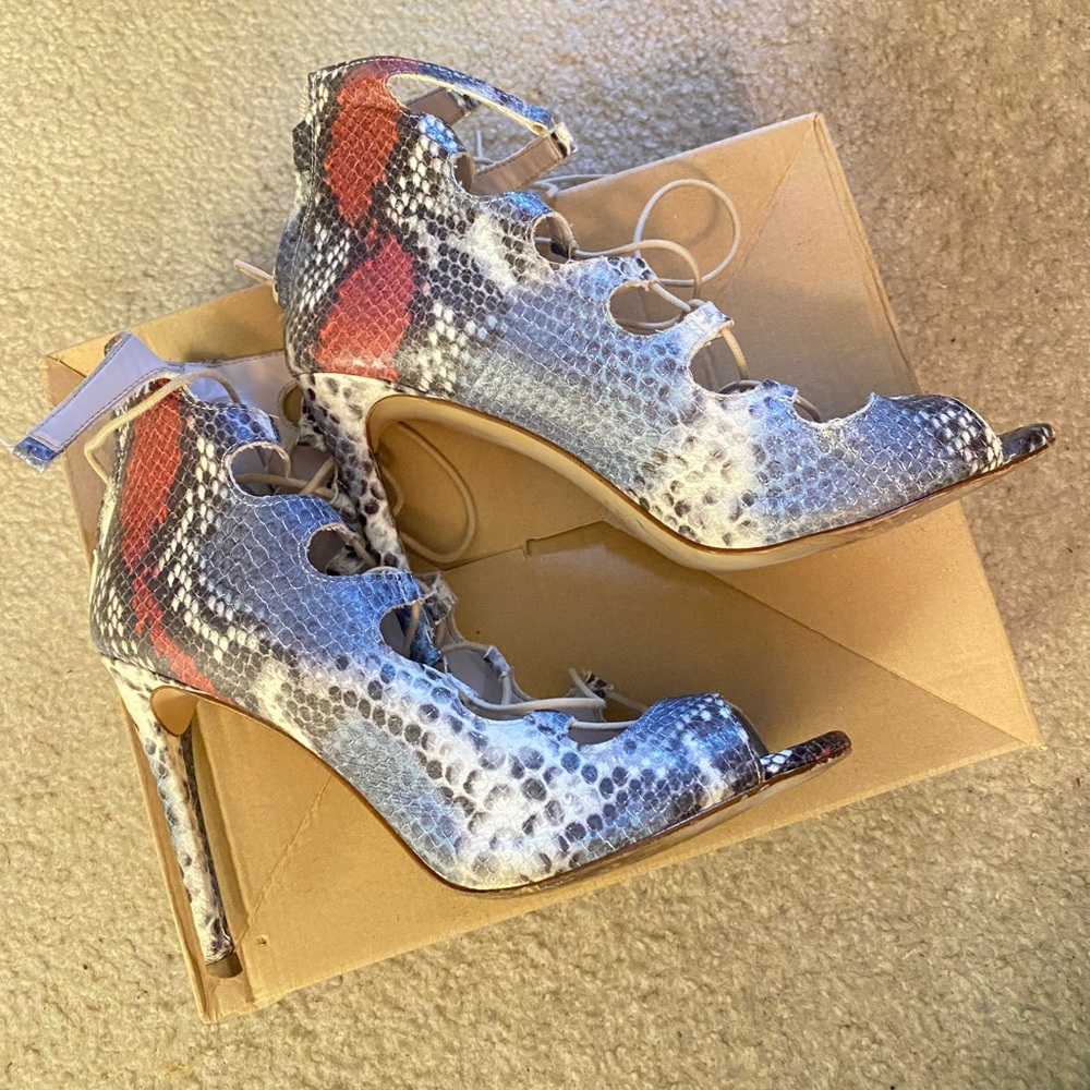 ZARA - ALBOTINADO PITON - SNAKESKIN HEEL